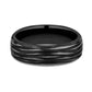 THE DRYAD 6.5mm Black Titanium Benchmark men's wedding band