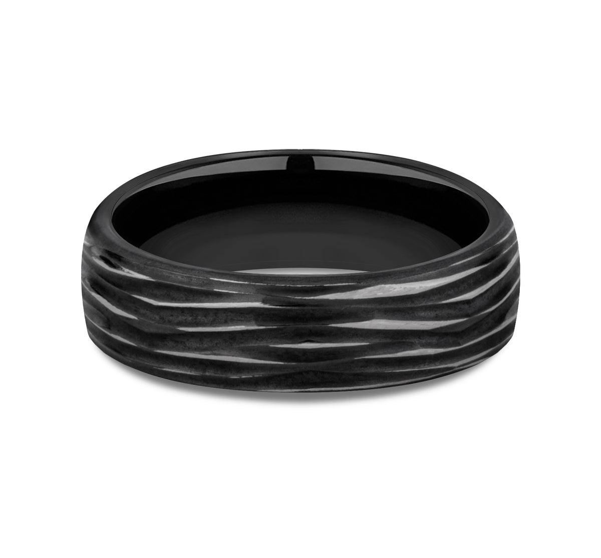THE DRYAD 6.5mm Black Titanium Benchmark men's wedding band