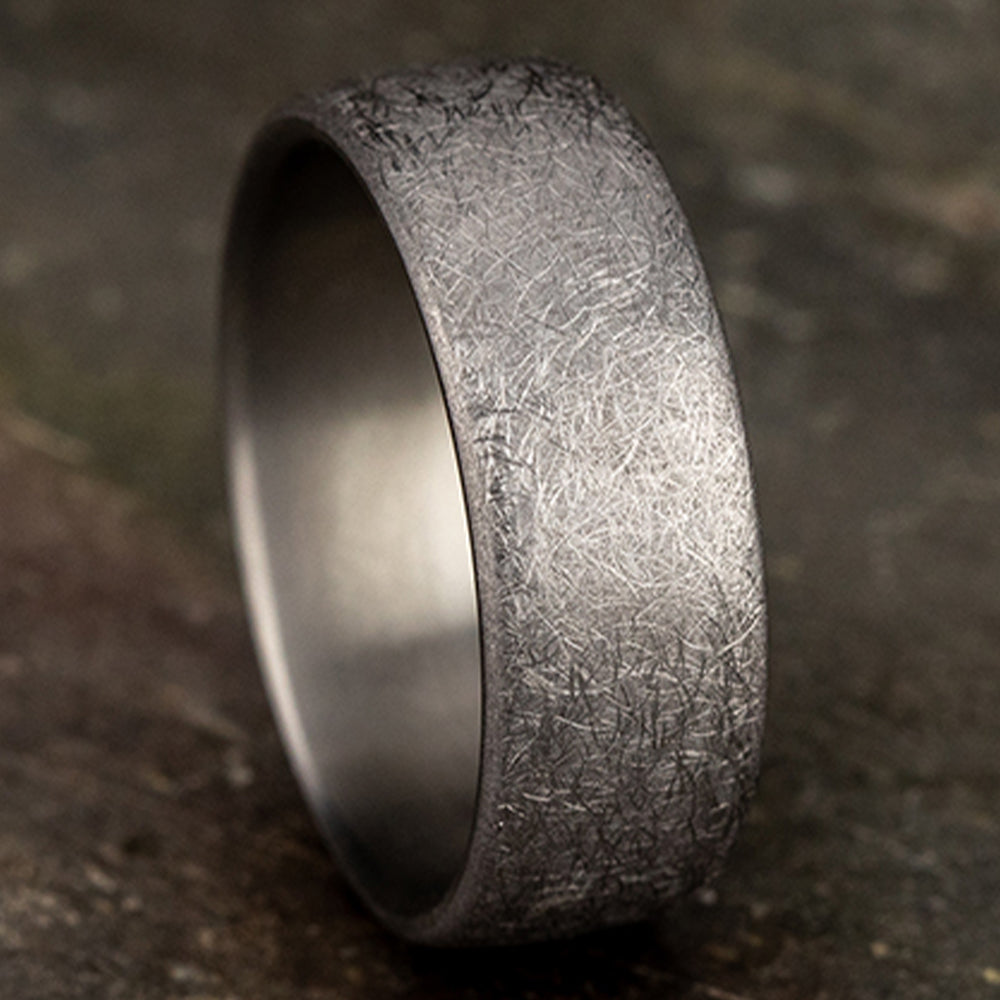 THE AURORA 6.5mm Tantalum Grey Benchmark men's wedding band