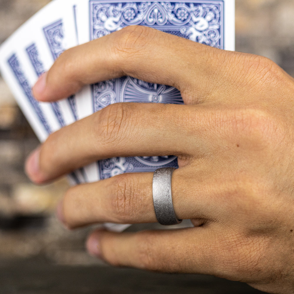 THE AURORA 6.5mm Tantalum Grey Benchmark men's wedding band