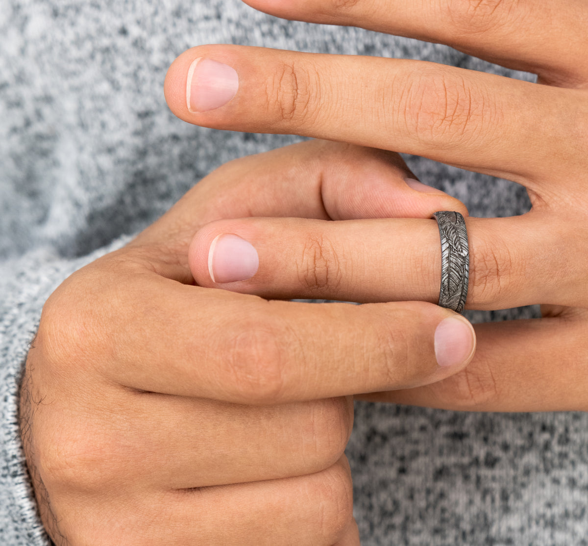 THE COVEY 6.5mm Tantalum Grey Benchmark men's wedding band