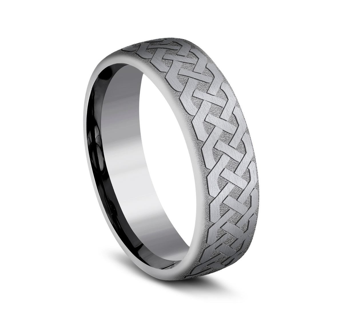THE ADARE 6.5mm Tantalum Grey Benchmark men's wedding band