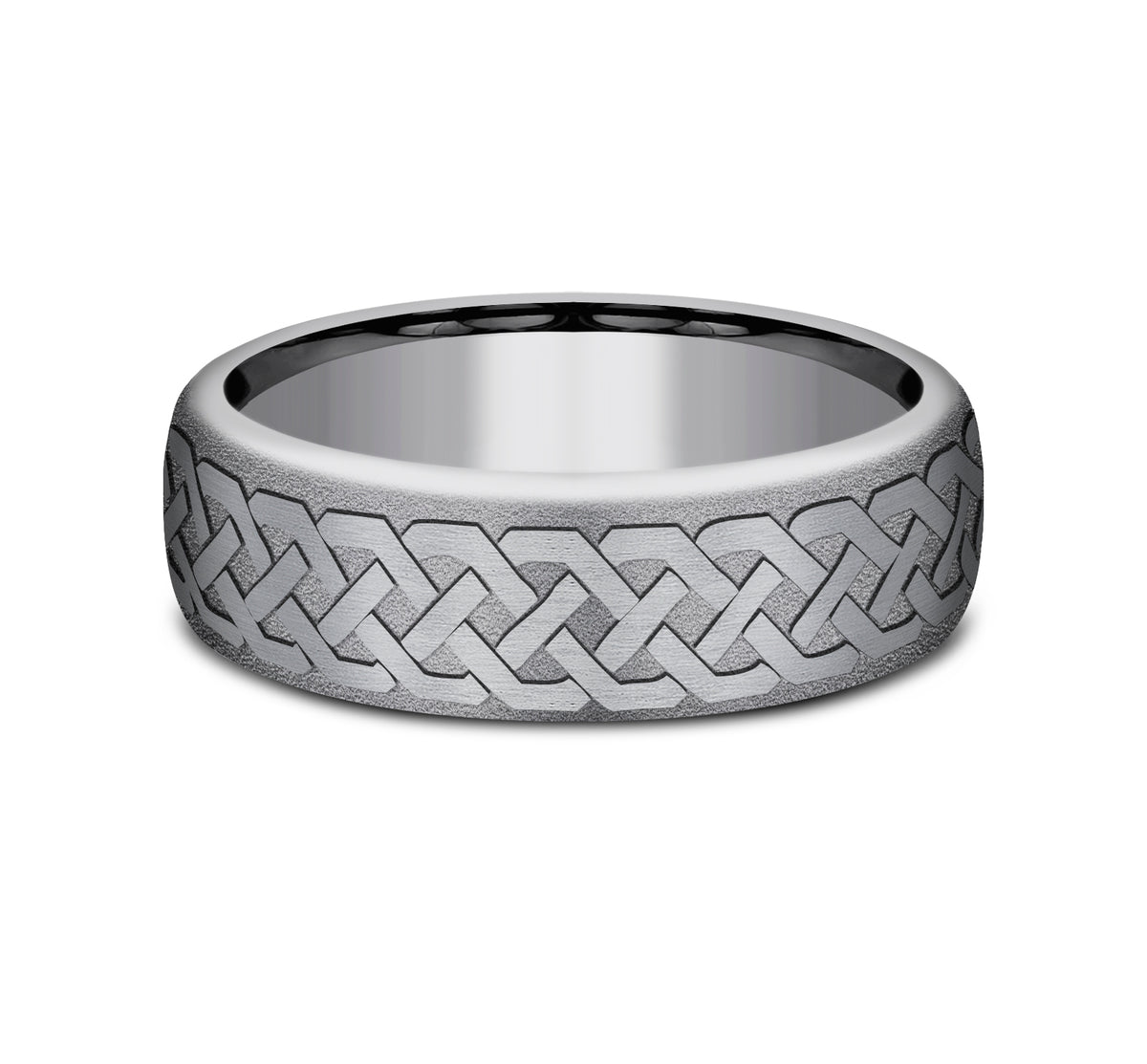 THE ADARE 6.5mm Tantalum Grey Benchmark men's wedding band