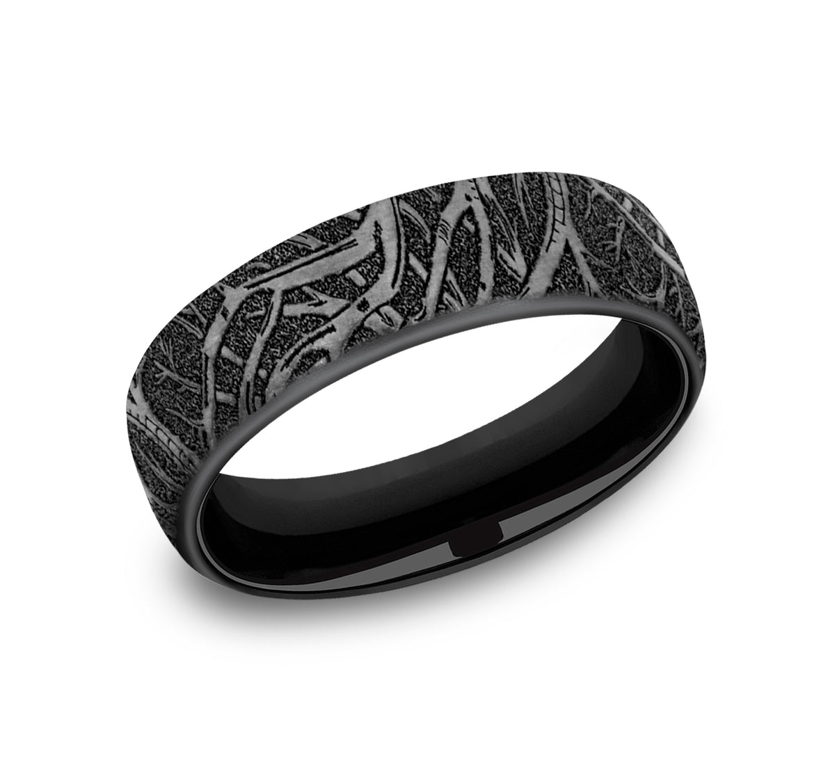THE ARTEMIS 6.5mm Black Titanium Benchmark men's wedding band