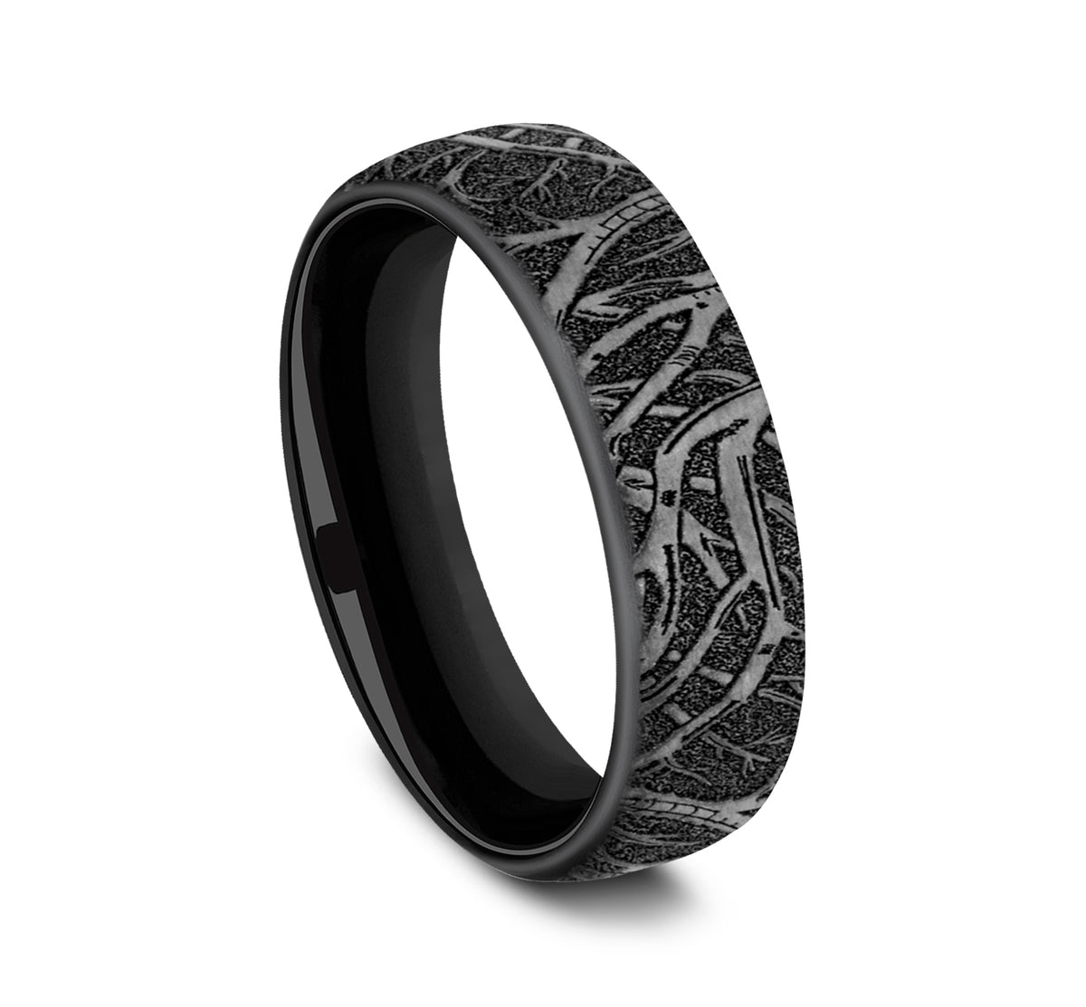THE ARTEMIS 6.5mm Black Titanium Benchmark men's wedding band