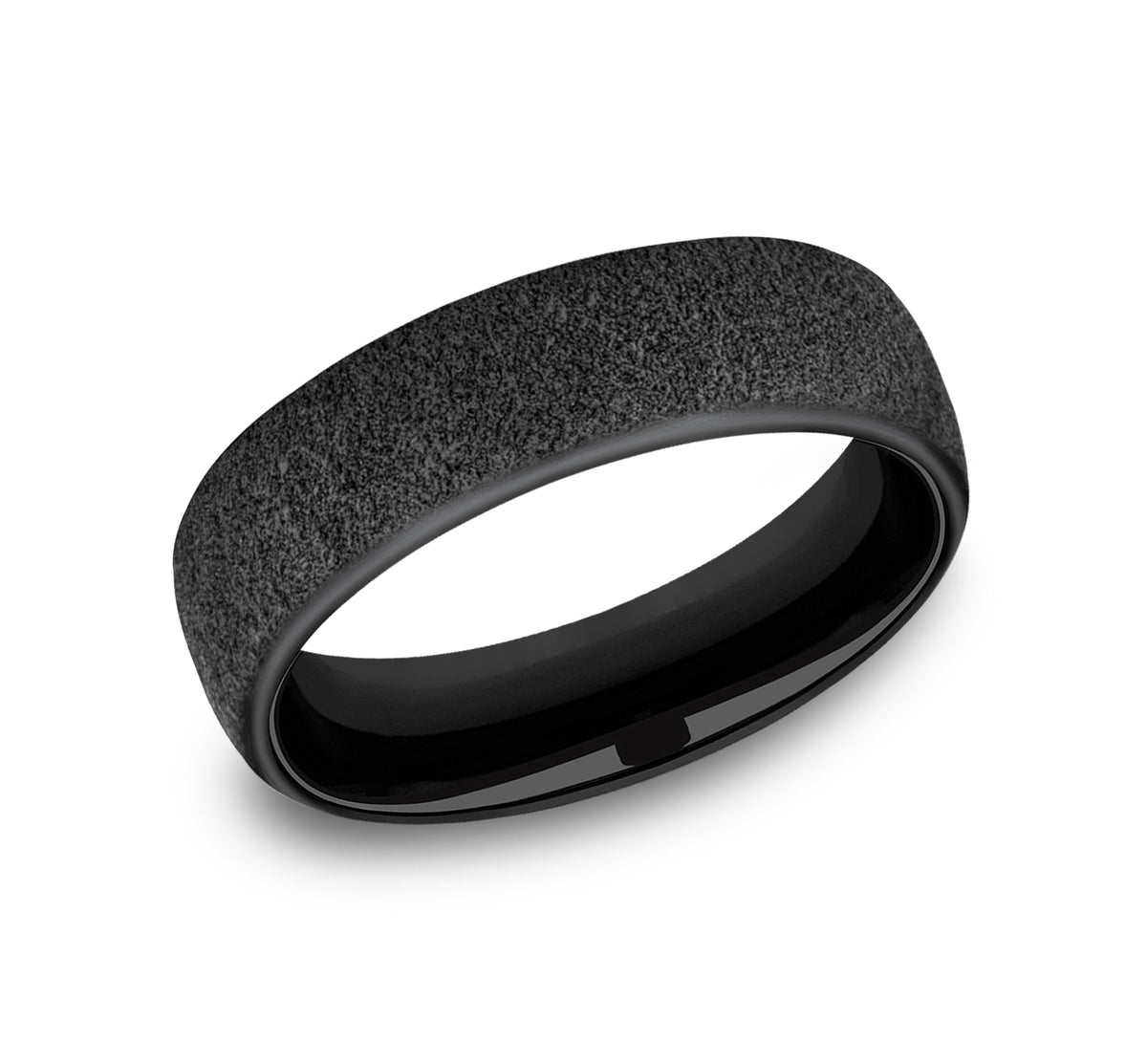 THE MORTAR 6.5mm Black Titanium Benchmark men's wedding band