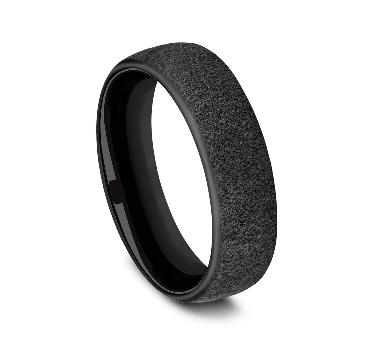 THE MORTAR 6.5mm Black Titanium Benchmark men's wedding band