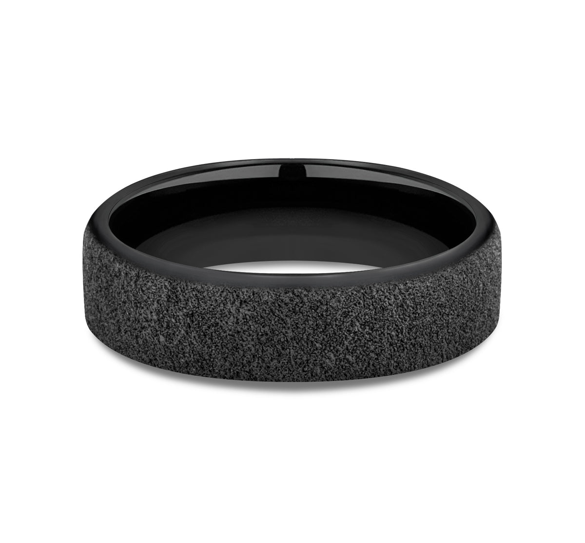 THE MORTAR 6.5mm Black Titanium Benchmark men's wedding band