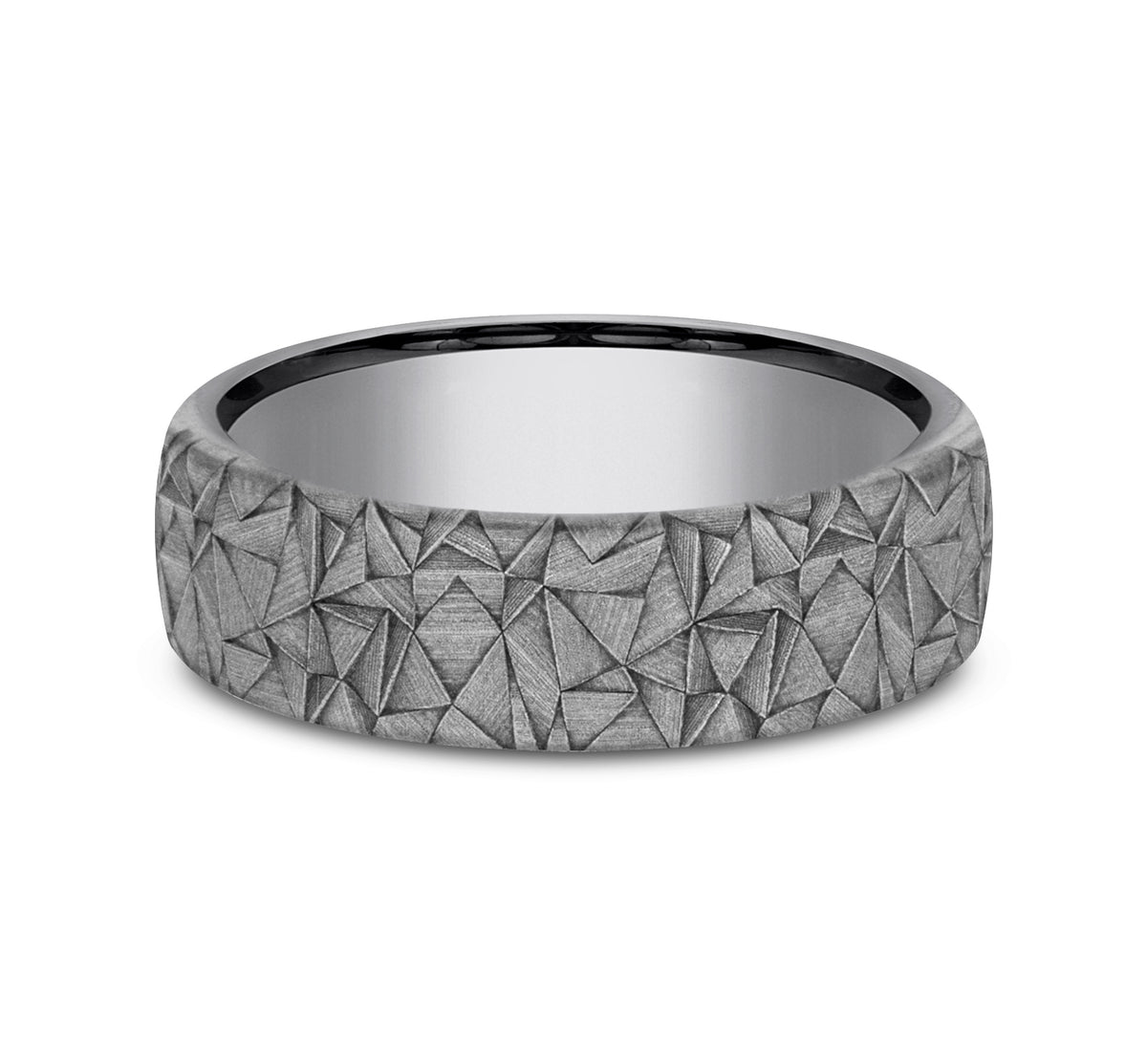 THE KALEIDOSCOPE 6.5mm Tantalum Grey Benchmark men's wedding band