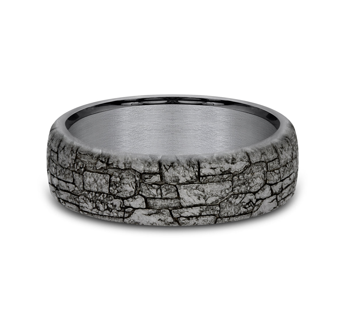 THE TROY 6.5mm Tantalum Grey Benchmark men's wedding band