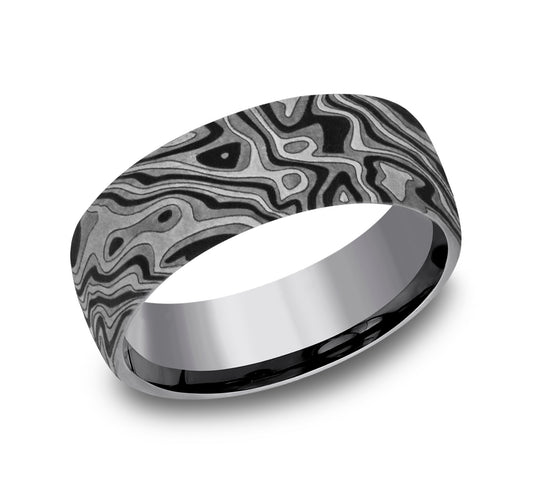 THE SWITCH 7.5mm Tantalum Grey Benchmark men's wedding band