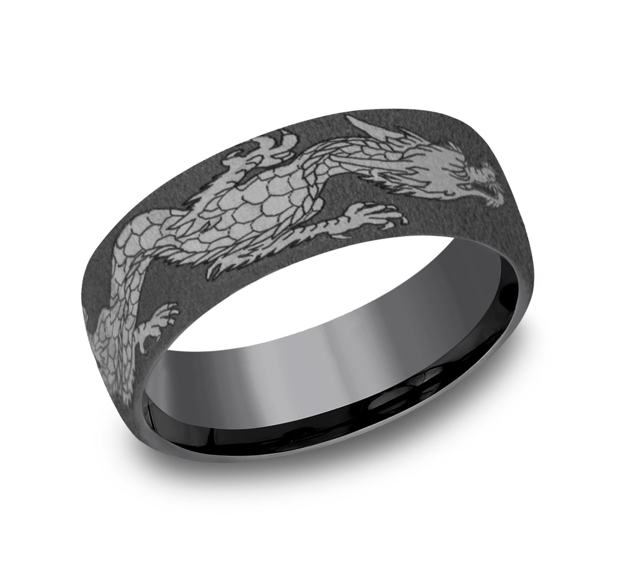 THE PROTECTOR 7.5mm Tantalum Dark Benchmark men's wedding band