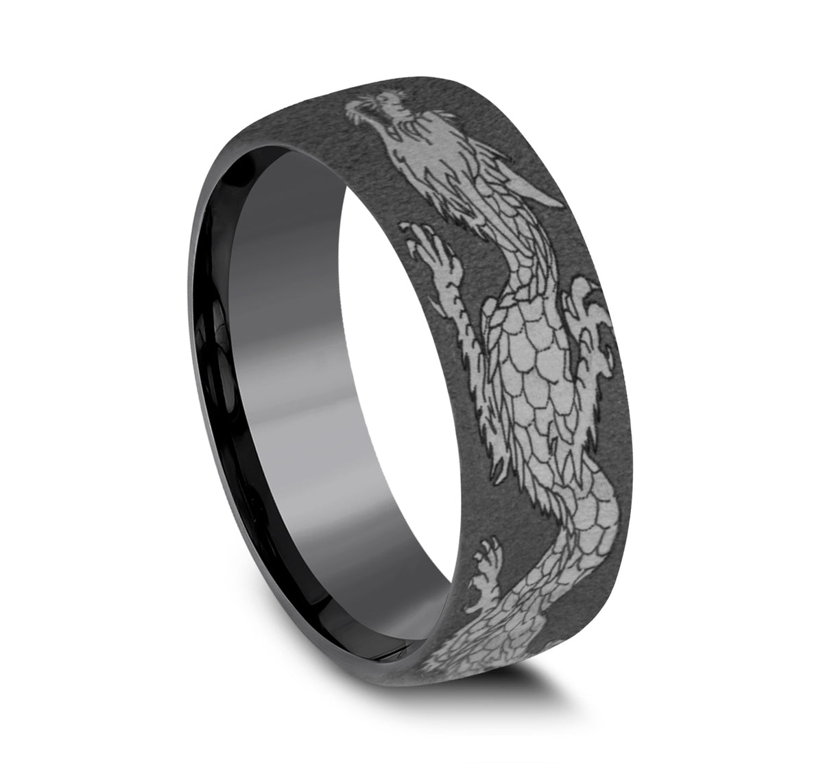 THE PROTECTOR 7.5mm Tantalum Dark Benchmark men's wedding band