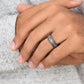 THE PROTECTOR 7.5mm Tantalum Dark Benchmark men's wedding band