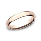 High Dome Comfort Fit 3mm 14K Rose Benchmark men's wedding band