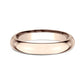 High Dome Comfort Fit 3mm 14K Rose Benchmark men's wedding band