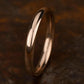 High Dome Comfort Fit 3mm 14K Rose Benchmark men's wedding band