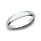 High Dome Comfort Fit 3mm 14K White Benchmark men's wedding band