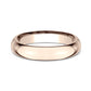 High Dome Comfort Fit 4mm 14K Rose Benchmark men's wedding band