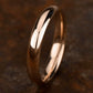 High Dome Comfort Fit 4mm 14K Rose Benchmark men's wedding band