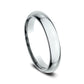 High Dome Comfort Fit 4mm 14K White Benchmark men's wedding band