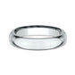 High Dome Comfort Fit 4mm 14K White Benchmark men's wedding band