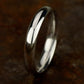High Dome Comfort Fit 4mm 14K White Benchmark men's wedding band