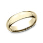 High Dome Comfort Fit 5mm 14K Yellow Benchmark men's wedding band