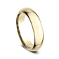 High Dome Comfort Fit 5mm 14K Yellow Benchmark men's wedding band