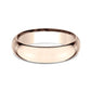 High Dome Comfort Fit 6mm 14K Rose Benchmark men's wedding band