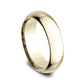High Dome Comfort Fit 6mm 14K Yellow Benchmark men's wedding band