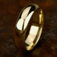 High Dome Comfort Fit 6mm 14K Yellow Benchmark men's wedding band