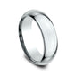 High Dome Comfort Fit 7mm 14K White Benchmark men's wedding band