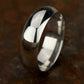 High Dome Comfort Fit 7mm 14K White Benchmark men's wedding band