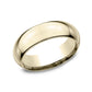 High Dome Comfort Fit 7mm 14K Yellow Benchmark men's wedding band