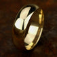 High Dome Comfort Fit 7mm 14K Yellow Benchmark men's wedding band