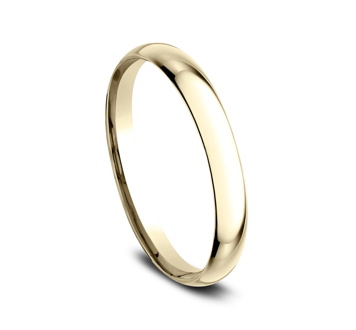 Regular Dome Comfort Fit 2mm 14K Yellow Benchmark men's wedding band