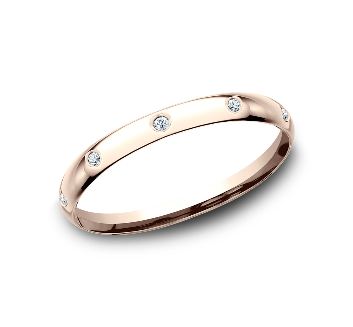 THE JULIA 2mm 14K Rose Benchmark men's wedding band
