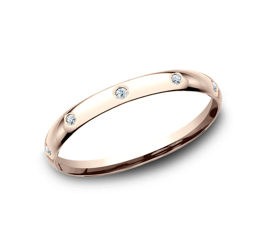 THE JULIA 2mm 14K Rose Benchmark men's wedding band
