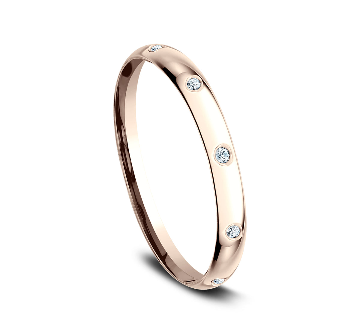THE JULIA 2mm 14K Rose Benchmark men's wedding band