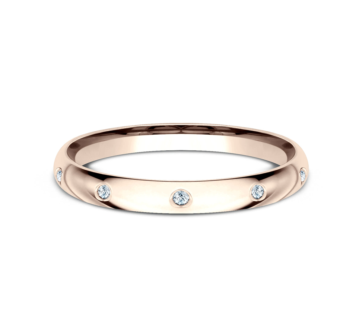 THE JULIA 2mm 14K Rose Benchmark men's wedding band