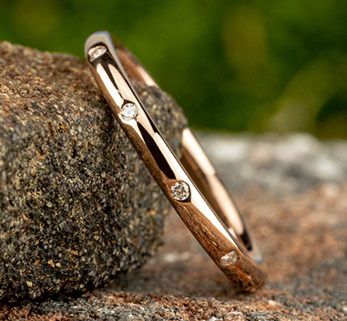 THE JULIA 2mm 14K Rose Benchmark men's wedding band