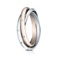 THE CROWN 2mm 14K White/Rose Benchmark men's wedding band