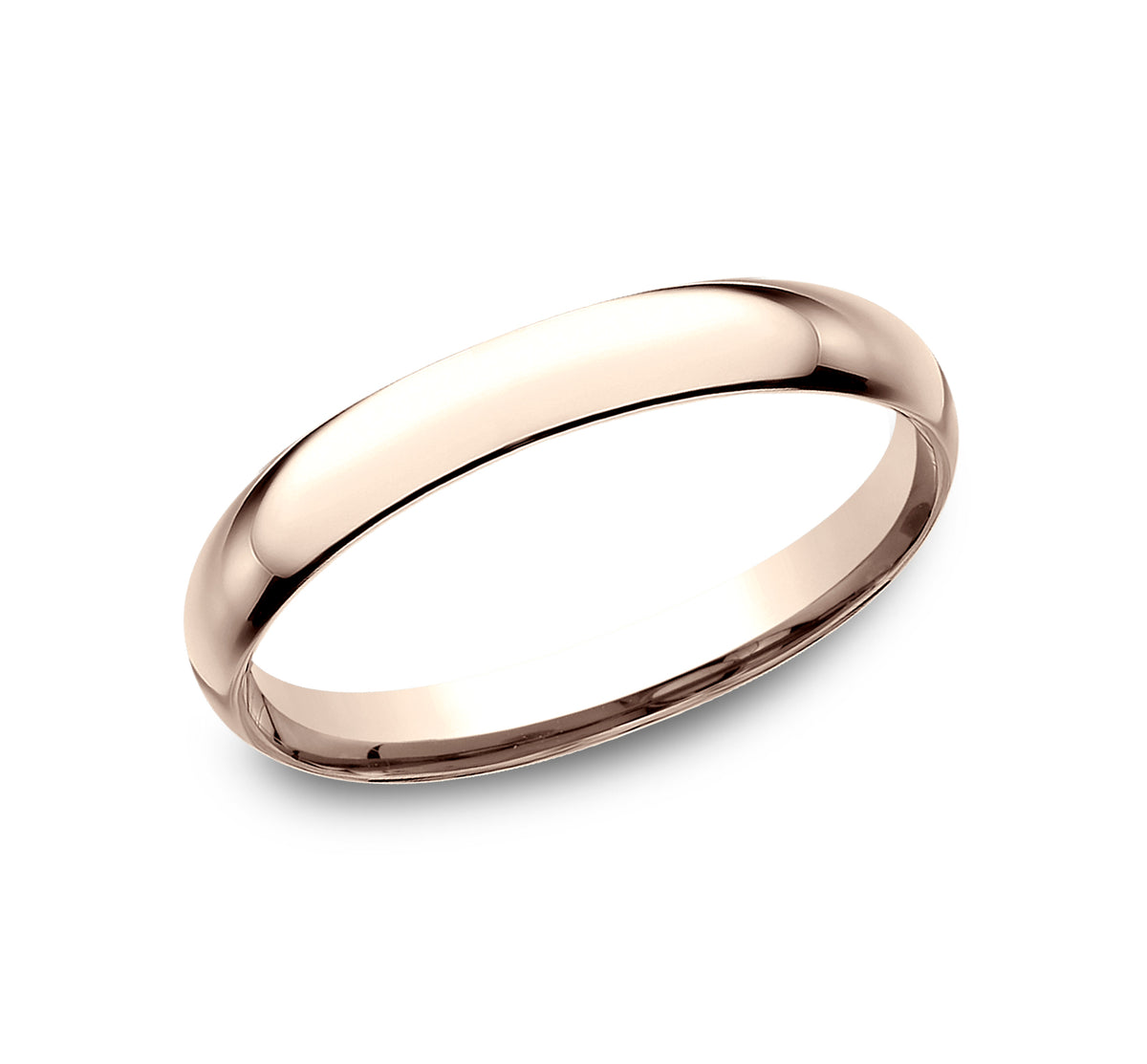 Regular Dome Comfort Fit 2.5mm 14K Rose Benchmark men's wedding band
