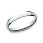 Regular Dome Comfort Fit 2.5mm 14K White Benchmark men's wedding band