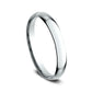 Regular Dome Comfort Fit 2.5mm 14K White Benchmark men's wedding band