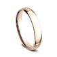 Regular Dome Comfort Fit 3mm 14K Rose Benchmark men's wedding band