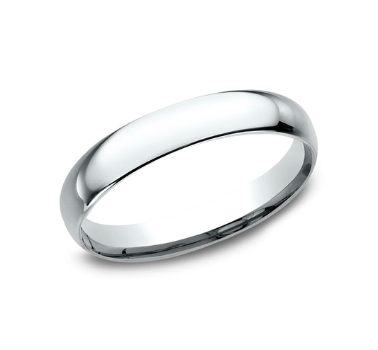 Regular Dome Comfort Fit 3mm 14K White Benchmark men's wedding band