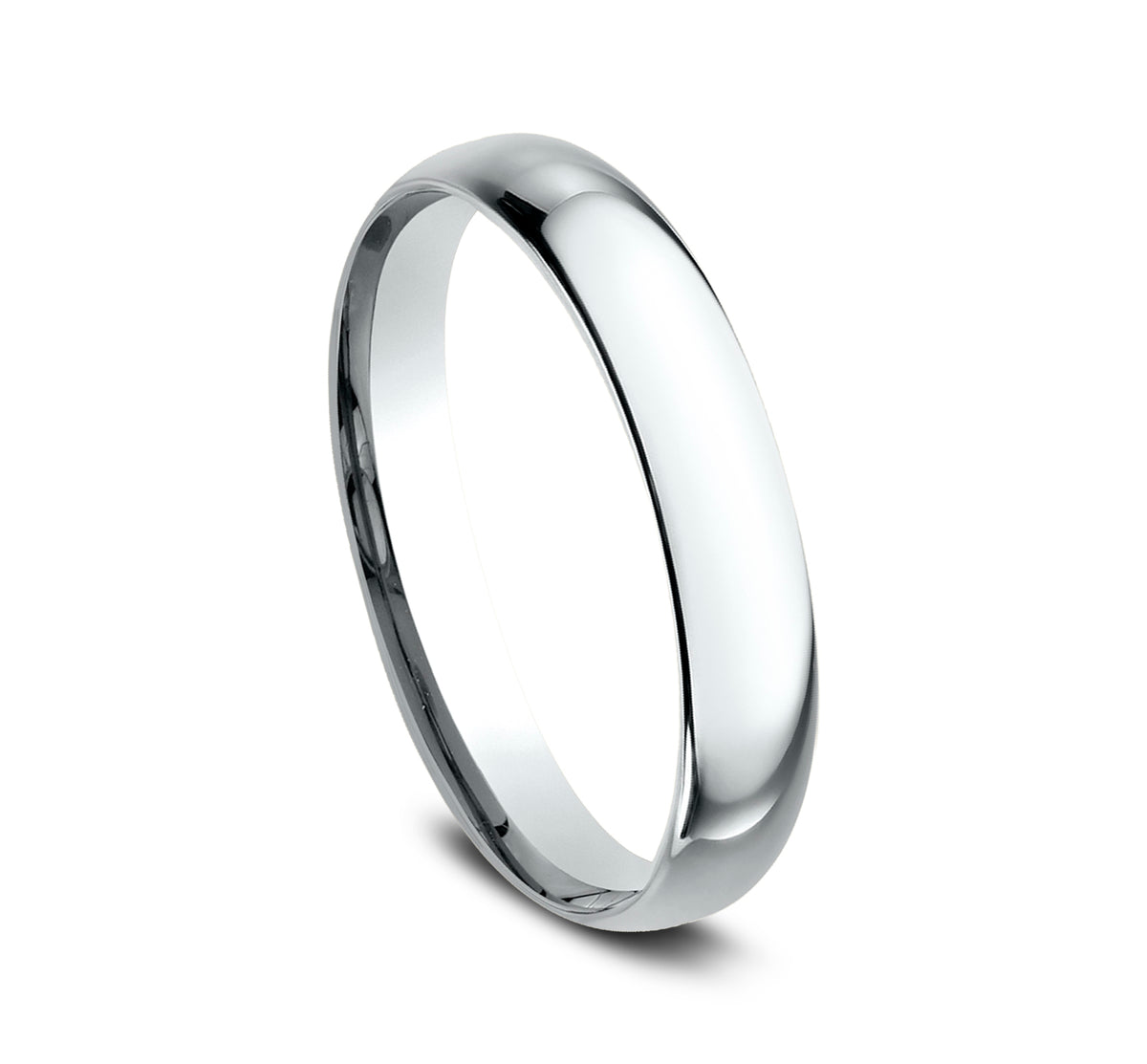Regular Dome Comfort Fit 3mm 14K White Benchmark men's wedding band