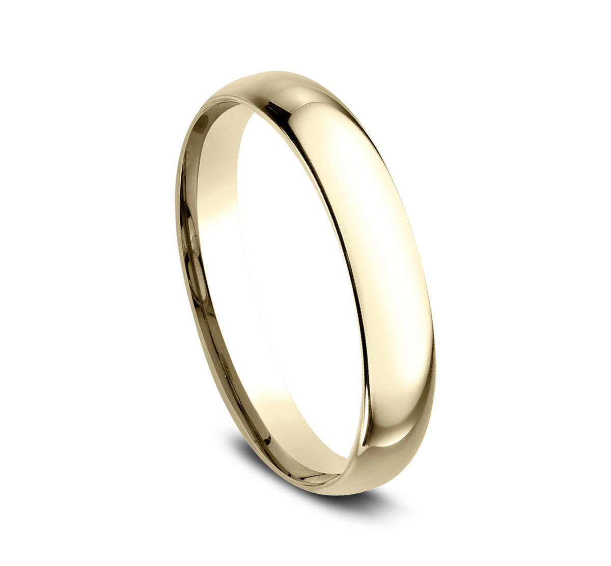 Regular Dome Comfort Fit 3mm 14K Yellow Benchmark men's wedding band
